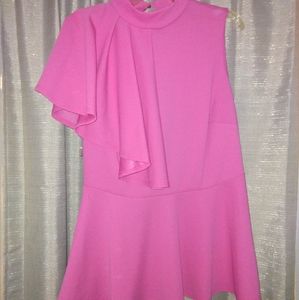 Ruffled fushia top ( Ashely Stewart )